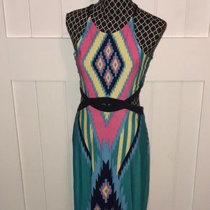 Colorful semi crop dress
